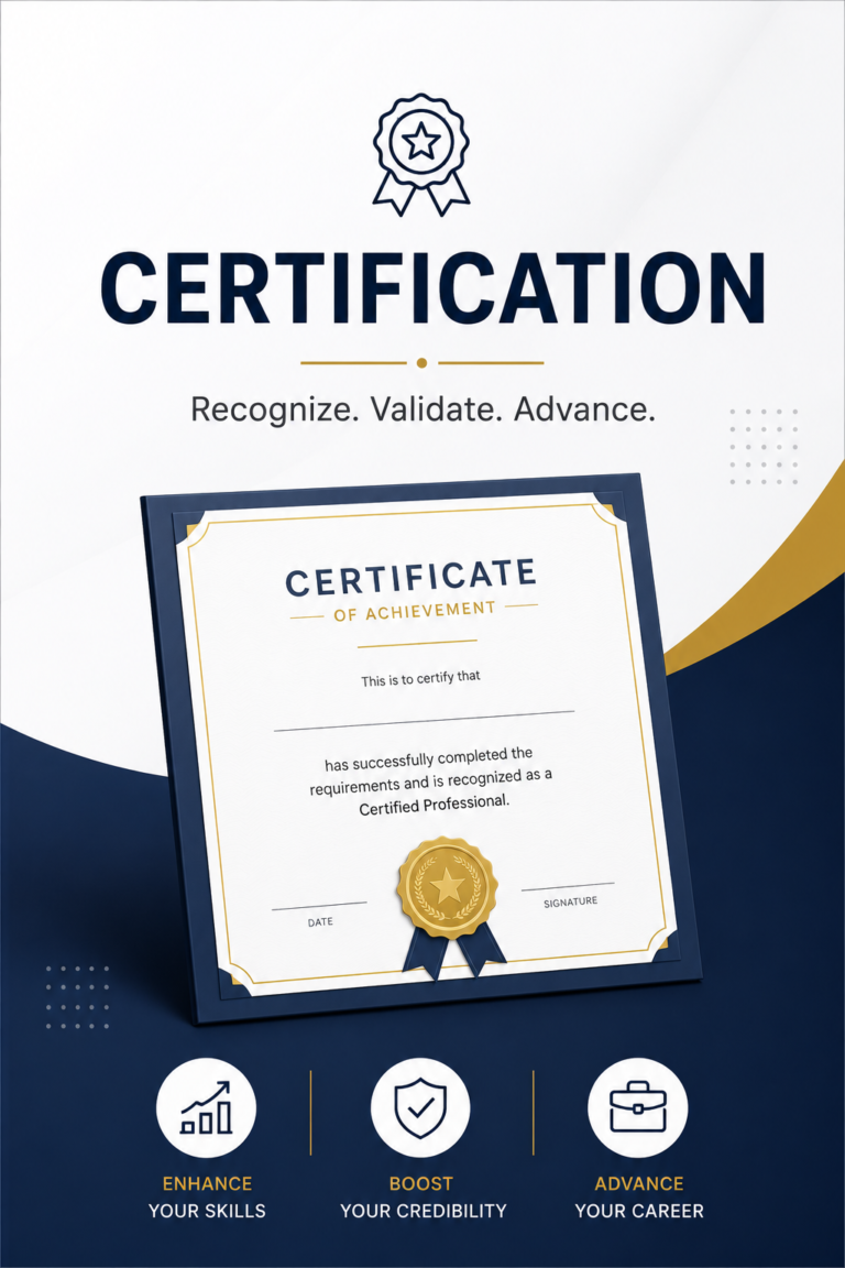 sample certification image